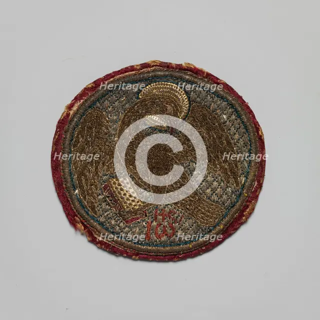 Embroidered Medallion, Byzantine, 15th-16th century. Creator: Unknown.