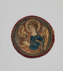 Embroidered Medallion, Byzantine, 15th-16th century. Creator: Unknown