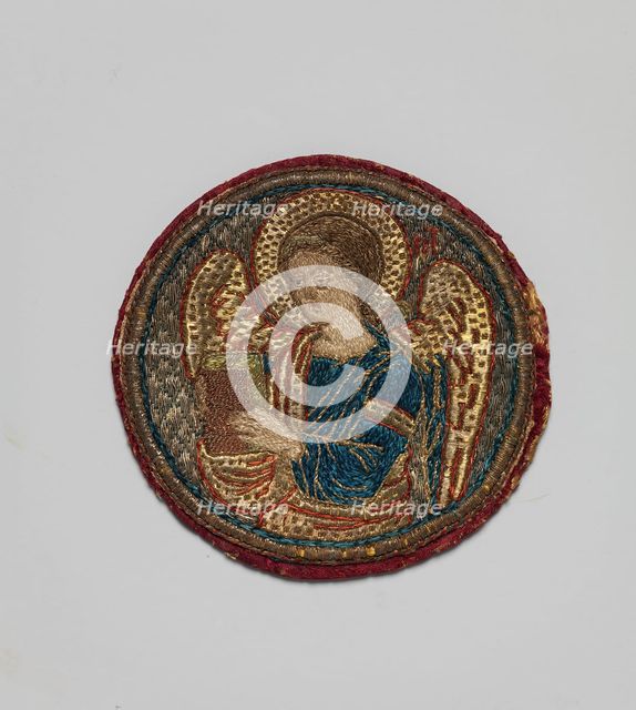 Embroidered Medallion, Byzantine, 15th-16th century. Creator: Unknown.