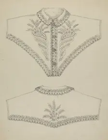 Embroidered Night Gown, 1935/1942. Creator: Evelyn Bailey