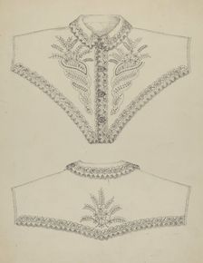 Embroidered Night Gown, 1935/1942. Creator: Evelyn Bailey