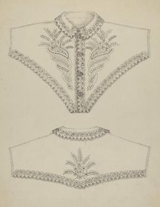 Embroidered Night Gown, 1935/1942. Creator: Evelyn Bailey