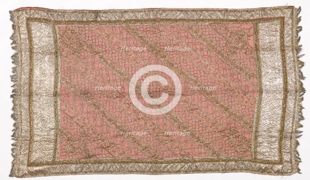 Embroidered Sari, 1800s - early 1900s. Creator: Unknown.