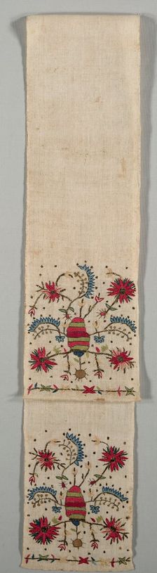 Embroidered Sash ("Uckur"), 19th century. Creator: Unknown
