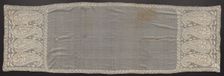 Embroidered Scarf, early 1800s. Creator: Unknown