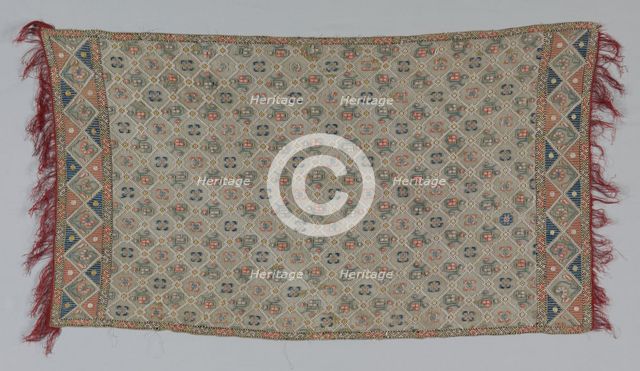 Embroidered Shawl (?), 18th-19th century. Creator: Unknown.
