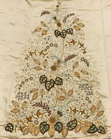 Embroidered Skirt Panel, 1800s. Creator: Unknown