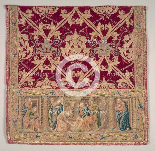 Embroidered Sleeve from a Dalmatic, 1500-1525. Creator: Unknown.