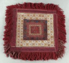 Embroidered Square, 1800s. Creator: Unknown