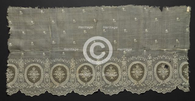 Embroidered Square, 19th century. Creator: Unknown.