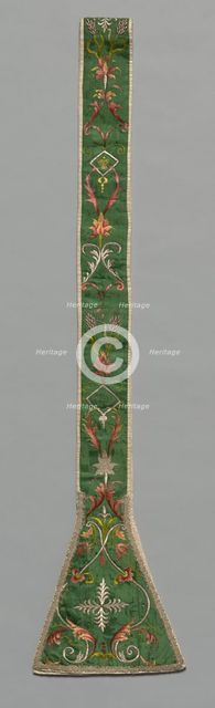 Embroidered Stola, 1700s. Creator: Unknown.