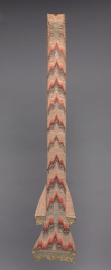 Embroidered Stole, 1800s. Creator: Unknown