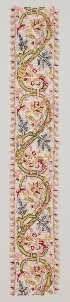 Embroidered Strip, late 1500s. Creator: Unknown