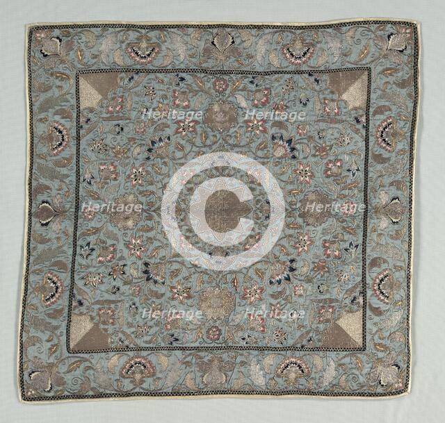 Embroidered Panel, 1700s - 1800s. Creator: Unknown.