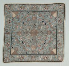 Embroidered Panel, 1700s - 1800s. Creator: Unknown