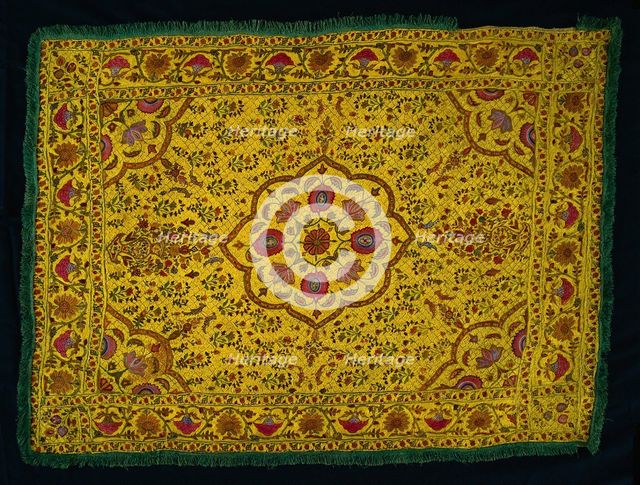 Embroidered Panel, 18th-19th century. Creator: Unknown.