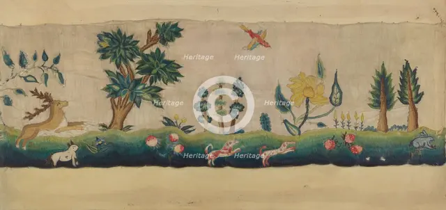 Embroidered Petticoat Border, c. 1936. Creator: Lawrence Peterson.