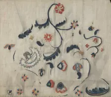 Embroidered Petticoat (Detail), 1935/1942. Creator: Mildred E Bent