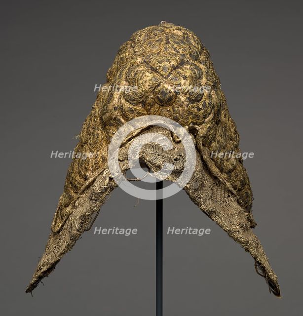 Embroidered Peasant Headdress, 1700s. Creator: Unknown.