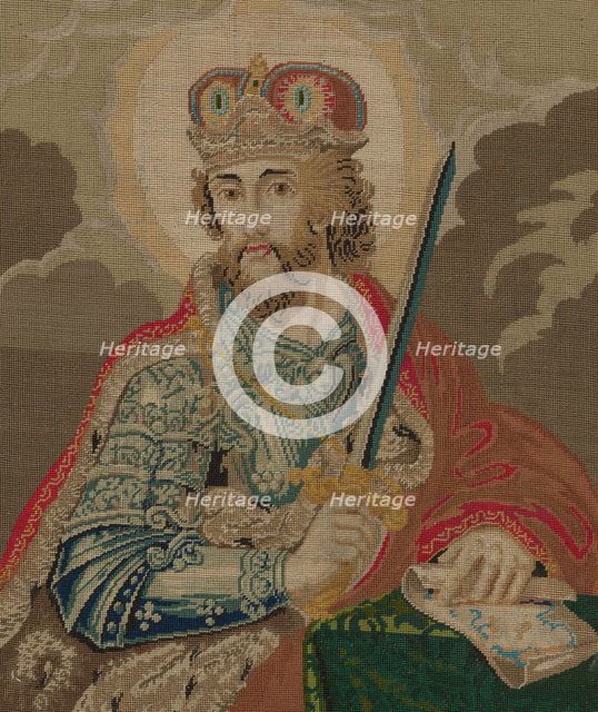 Embroidered picture, 19th century. Creator: Unknown.