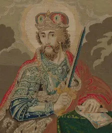 Embroidered picture, 19th century. Creator: Unknown