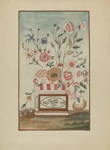 Embroidered Picture, c. 1937. Creator: Jules Lefevere