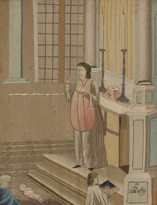 Embroidered picture, Early 19th century. Creator: Unknown