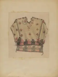 Embroidered Woman's Dress, 1935/1942. Creator: Michael Trekur