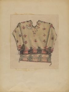 Embroidered Woman's Dress, 1935/1942. Creator: Michael Trekur