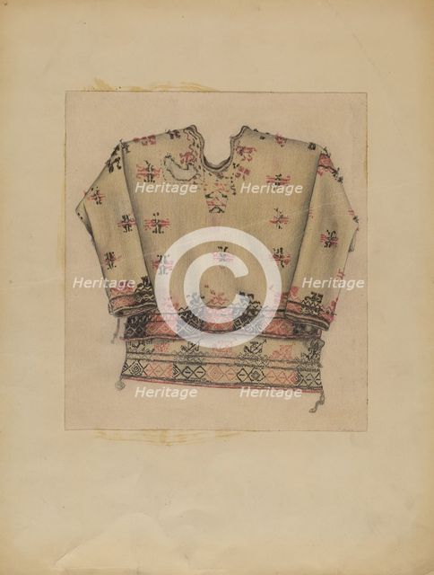Embroidered Woman's Dress, 1935/1942. Creator: Michael Trekur.
