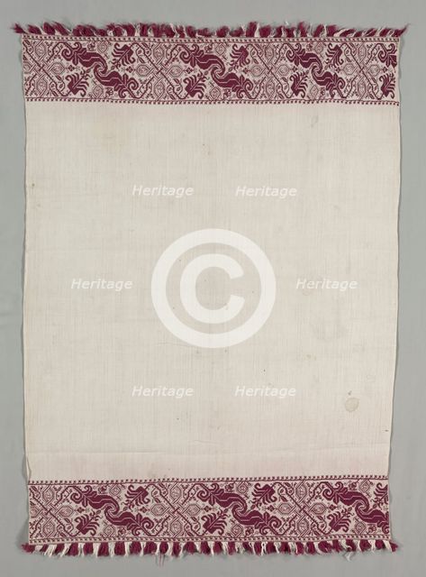 Embroidered Towel, 1600s. Creator: Unknown.