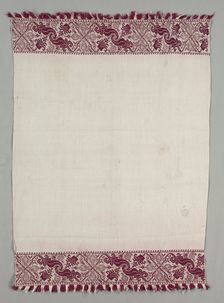 Embroidered Towel, 1600s. Creator: Unknown