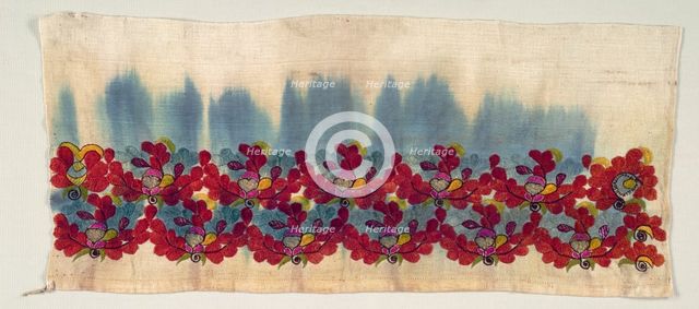 Embroidered Towel, 19th century. Creator: Unknown.