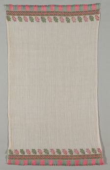 Embroidered Towel (Peshkir), 19th century. Creator: Unknown