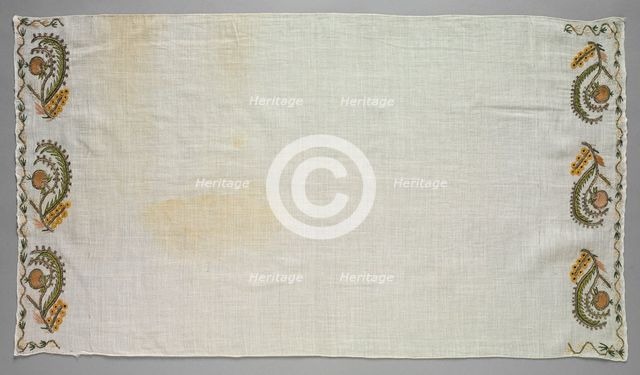 Embroidered Towel (Peshkir), 19th century. Creator: Unknown.
