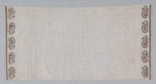 Embroidered Towel (Peshkir), 19th century. Creator: Unknown