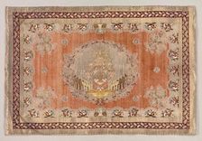 Embroidered Table Cover, early 19th century. Creator: Unknown