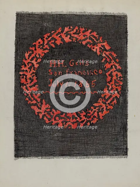 Embroideries, 1935/1942. Creator: Unknown.