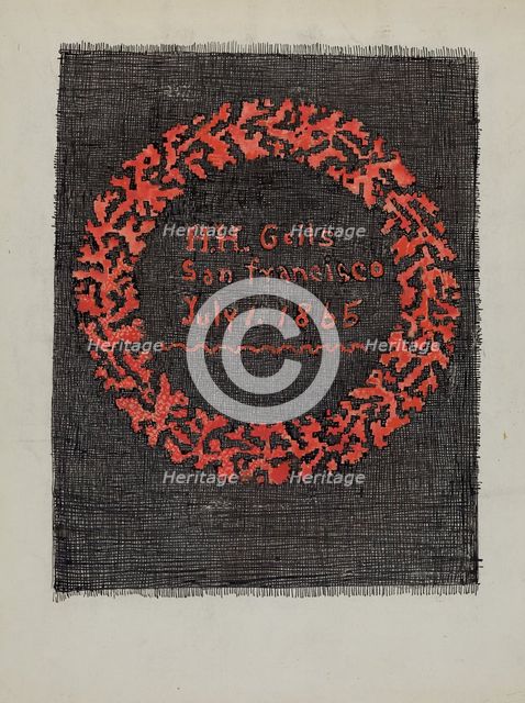 Embroideries, 1935/1942. Creator: Unknown.