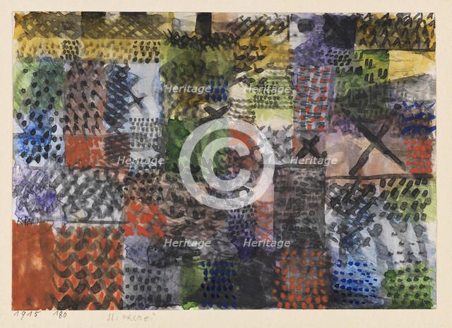 Embroidery, 1915. Creator: Klee, Paul (1879-1940).