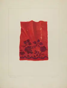 Embroidery, 1935/1942. Creator: Frank J Mace