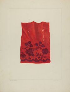 Embroidery, 1935/1942. Creator: Frank J Mace