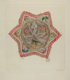 Embroidery, 1935/1942. Creator: Frank J Mace