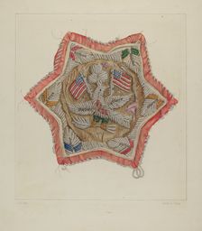 Embroidery, 1935/1942. Creator: Frank J Mace