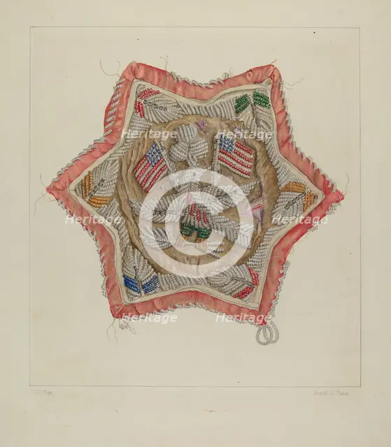 Embroidery, 1935/1942. Creator: Frank J Mace.