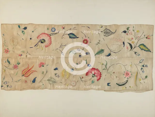 Embroidery, 1935/1942. Creator: Martha Elliot.