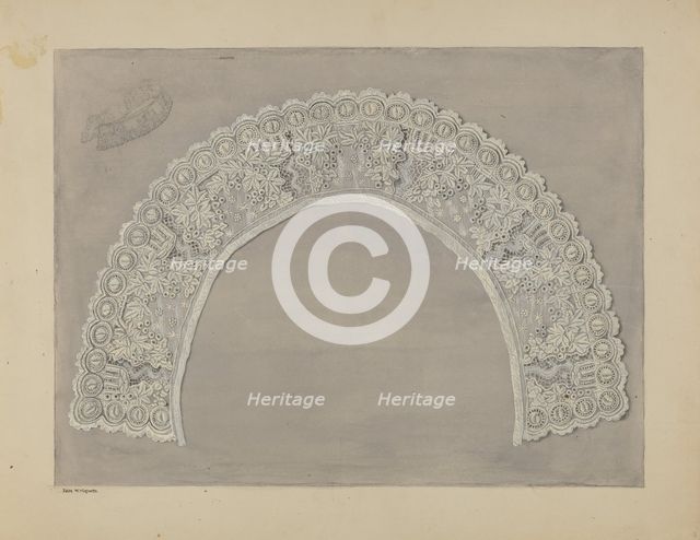 Embroidery, 1937. Creator: Edith Magnette.