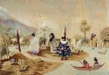 Embroidery, Wanganui River 1891. Creator: Maud Mary Ann Brown