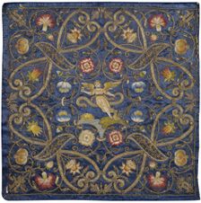 Embroidery with the Depiction of the Allegory of Time