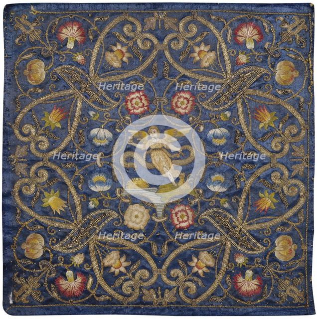 Embroidery with the Depiction of the Allegory of Time.